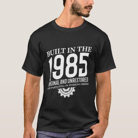T-shirt Construit En 1985 (Devant)