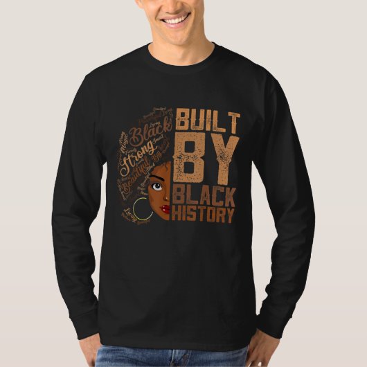 T-shirt Construit Par Black History Appareils Melanin Femm (Devant)