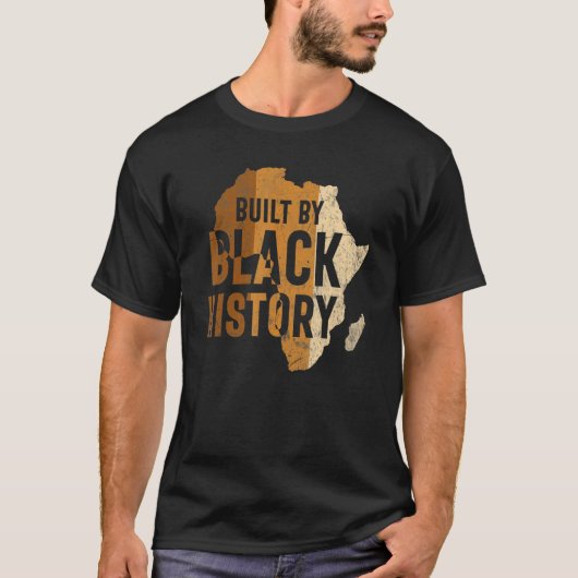 T-shirt Construit Par L'Histoire Noire African Melanin Pri (Devant)
