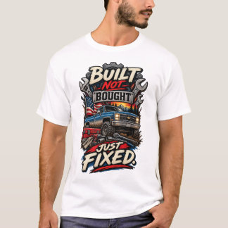 T-shirt Construit Pas Acheté Juste Réparé Drôle Mécanicien