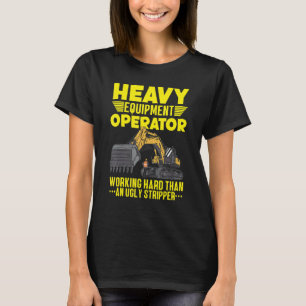 T-shirt Construite de creveuse de l'opérateur d'équipement