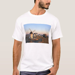 T-shirt Consuegra, La Mancha, Espagne, moulins à vent