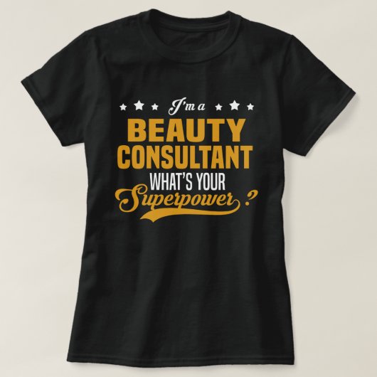 T-shirt Consultant en beauté (Design devant)