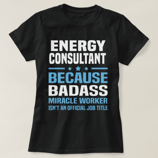 T-shirt Consultant en énergie (Design devant)