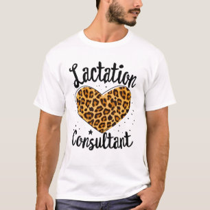T-shirt Consultant en lactation Coeur Entraîneur en allait