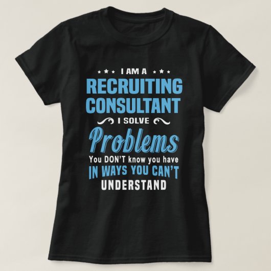 T-shirt Consultant en recrutement (Design devant)