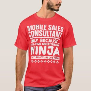 T-shirt Consultant en vente mobile Ninja