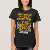 T-shirt Consultant en ventes de logiciels (Devant)