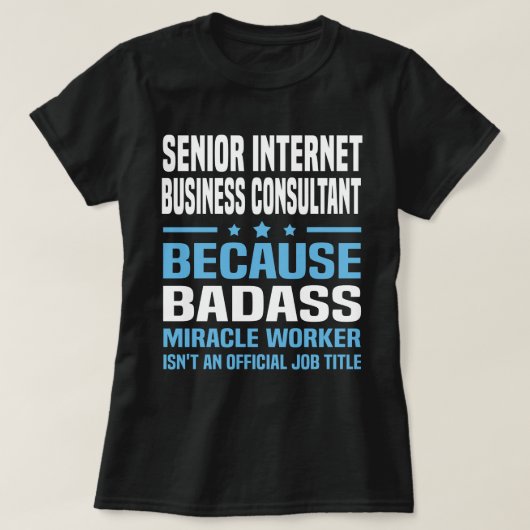 T-shirt Consultant principal en affaires Internet (Design devant)
