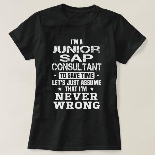 T-shirt Consultant SAP junior (Design devant)
