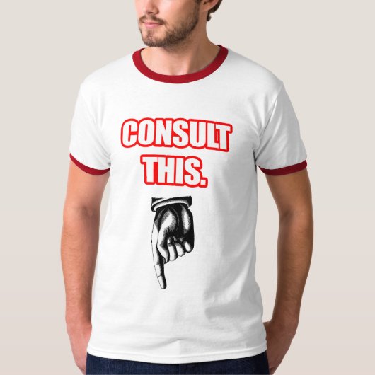 T-shirt Consultez ceci (Devant)