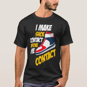 T-shirt Contact chaussures avant l'oeil Basket contact