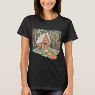 T-shirt Conte de fées vintage, maison en bonbons de Hansel