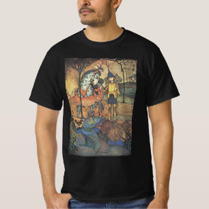 T-shirt Conte de fées vintage, un brave chevalier et drago