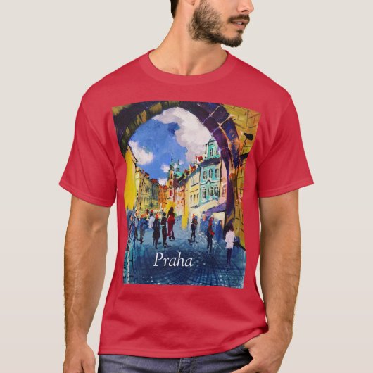 T-shirt Contemporary art , painting , Prague  (Devant)