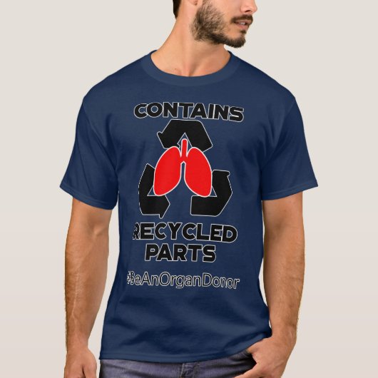 T-shirt Contient la prime de transplantation pulmonaire de (Devant)