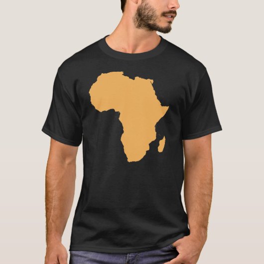 T-shirt continent d'ensemble de l'Afrique (Devant)