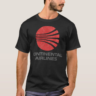 T-shirt Continental Airlines Vintage Aviation