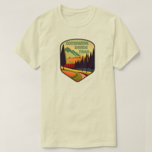 T-shirt Continental Divide Trail Colors (Design devant)