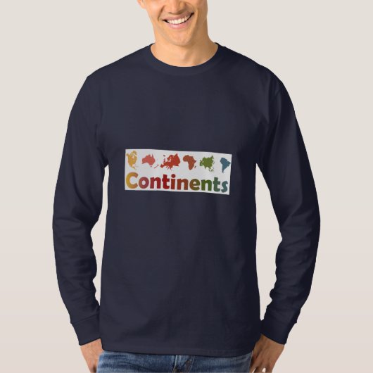 T-shirt Continents mondiaux (Devant)