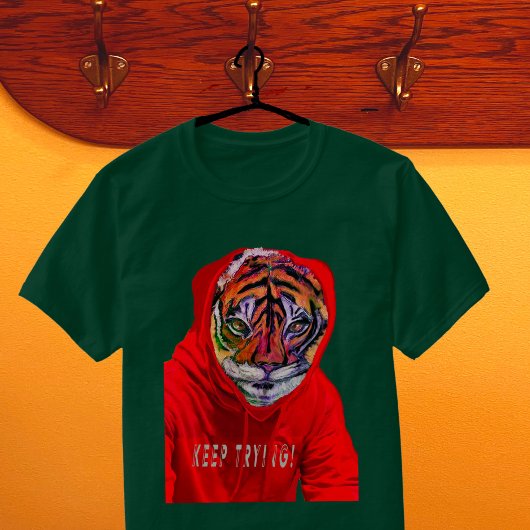 T-shirt Continuer à essayer Tai Chi Tiger