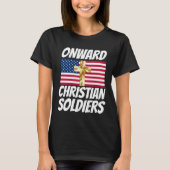 T-SHIRT CONTINUER CHRISTIAN SOILDIERS PATRIOTIC CROSS (Devant)