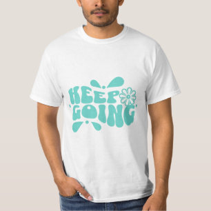 T-shirt continuer la typographie
