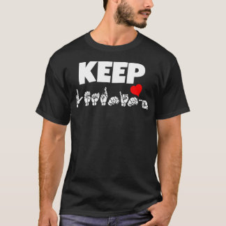 T-shirt CONTINUER L'APPRENTISSAGE ASL Sign Language Design