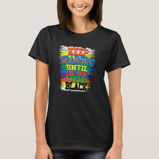 T-shirt Continuer L'Entraînement Jusqu'À Ce Que La Ceintur