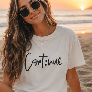 T-shirt Continuer, motiver et inspirer le bien-être mental