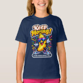 T-shirt Continuez à bouger ! – Banane Disco Danseuse (Devant)