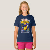 T-shirt Continuez à bouger ! – Banane Disco Danseuse (Devant entier)