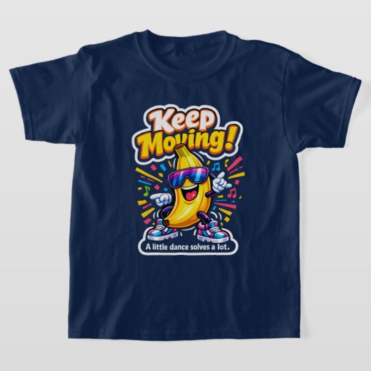 T-shirt Continuez à bouger ! – Banane Disco Danseuse (Poser)