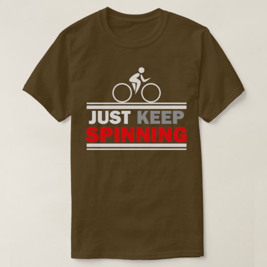 T-shirt Continuez À Faire De La Spin Class Gym (Design devant)