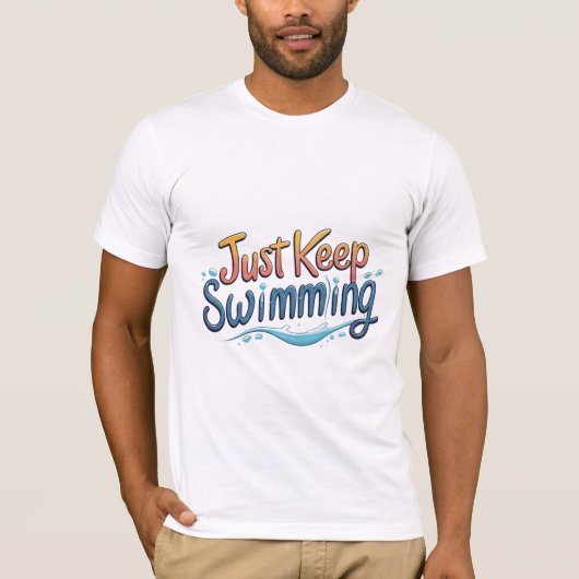 T-shirt Continuez À Nager (Devant)