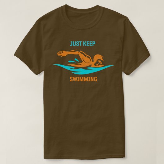 T-shirt Continuez À Nager (Design devant)