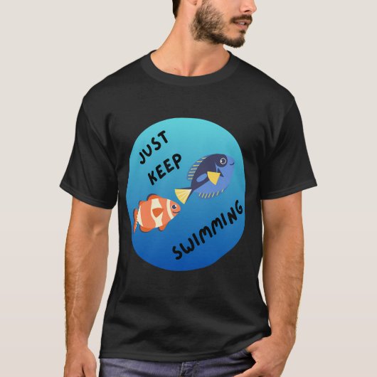 T-shirt Continuez à Nager (Devant)