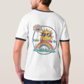T-shirt Continuez à rire (Dos entier)