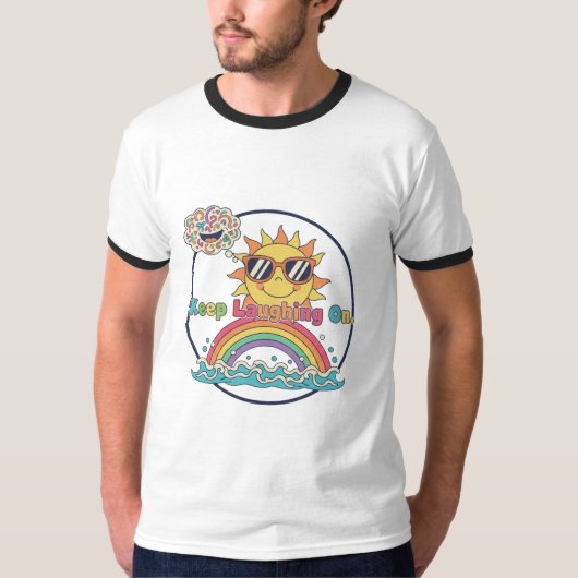 T-shirt Continuez à rire (Devant)