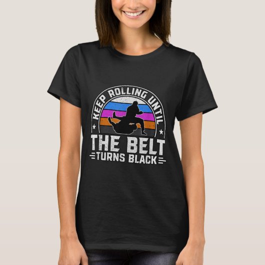 T-shirt Continuez à rouler jusqu'à ce que la ceinture devi (Devant)