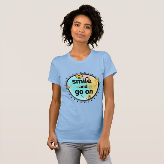 T-shirt Continuez à sourire (Devant entier)