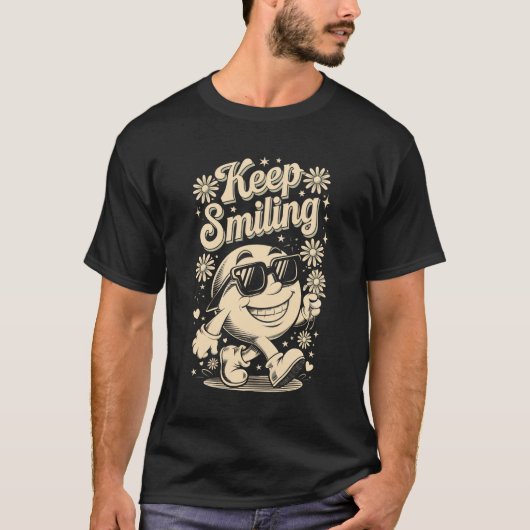 T-shirt Continuez à sourire (Devant)