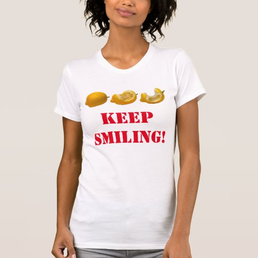 T-shirt Continuez à sourire (Devant)