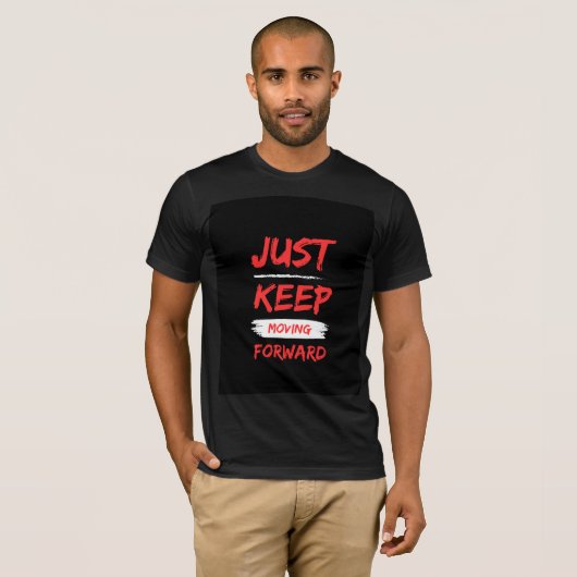 T-shirt "Continuez d'Avancer" – Motivation Puissan (Devant entier)
