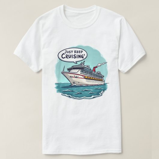 T-shirt Continuez juste à croiser (Design devant)