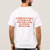 T-shirt Continuez-le le déplacement. Hommes (Dos)