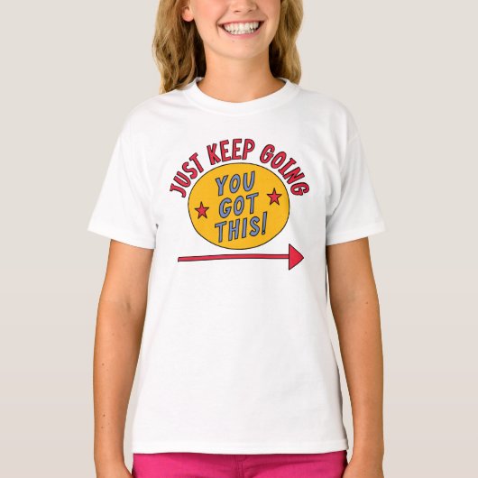 T-shirt Continuez simplement (Devant)