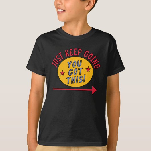 T-shirt Continuez simplement (Devant)