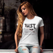 T-shirt Continuez Tout Simplement À Avancer, Typographie U