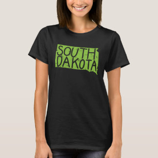T-shirt Contour de la carte du Dakota du Sud États-Unis Am